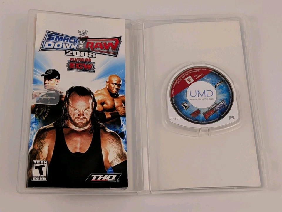 WWE SmackDown vs. Raw 2008 con ECW (Sony PSP, 2008)➡️CIB completo - probado Foto 3 de 4