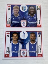 PANINI EFL 2025 - 26  STICKER  GILLINGHAM / OLDHAM ATHLETIC     745A  & 767B