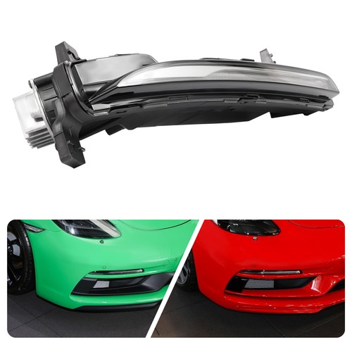 For Porsche 718 2017-2022 Front Bumper LED DRL Fog Light Lamp RH Passenger Side - Picture 19 of 23