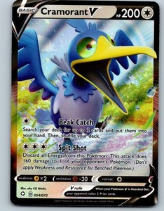 Pokemon Cramorant V Ultra Rare Shining Fates 054/072 NM