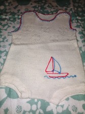DDR Baby Strampler Strickware Retro