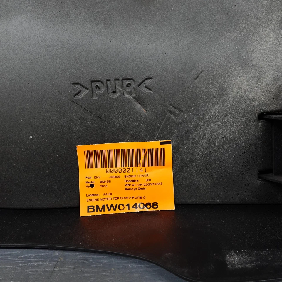 Placa de cubierta superior del motor BMW 435i F32 F33 F36 2014-2018 OEM Foto 3 de 3