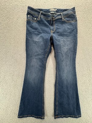 Torrid Luxe Slim Boot Jeans Womens 12S Blue Super Stretch Dark Wash Denim Indie