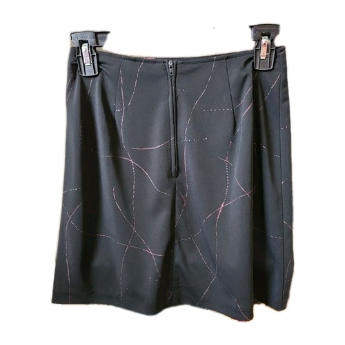 Falda para mujer Tracy Evans Limited negra con detalles metálicos rosas talla 3 JRS - Imagen 3 de 4