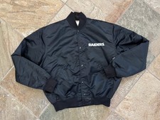 Vintage Los Angeles Raiders Starter Satin Football Jacket, Size XL