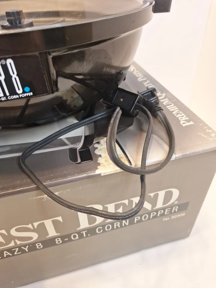 West Bend Stir Crazy 8 Quart Electric Popcorn Popper 82308 8QT Excellent! - Image 4 of 4