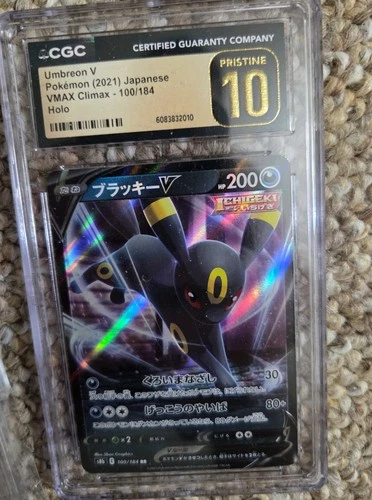 Pokémon Umbreon V 100/184 CGC 10 Gem Mint – VMAX Climax (2021)