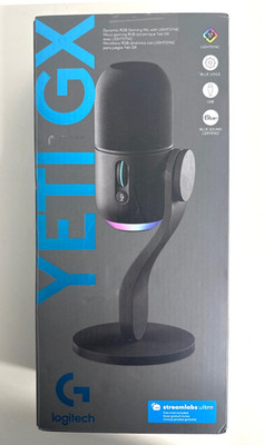 Logitech G Yeti GX Dynamic RGB Gaming Microphone - Black