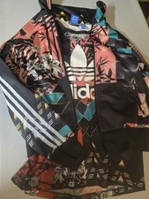 Adidas Farm Rio Jacket/Tank Top Set Women UK 10 S BRAZIL Floral Originals