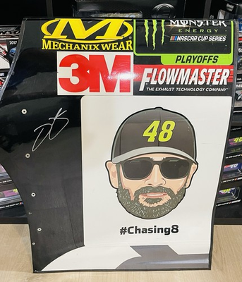 #ad JIMMIE JOHNSON #48 2018 LOWES FOR PROS RACED USED SHEET METAL CONTINGENCY PANEL $2150.00