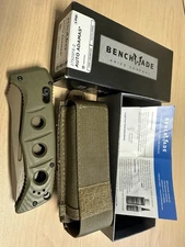 Benchmade Knives Adamas 275FE-2 CPM-CruWear Steel OD Green G10 Pocket Knife