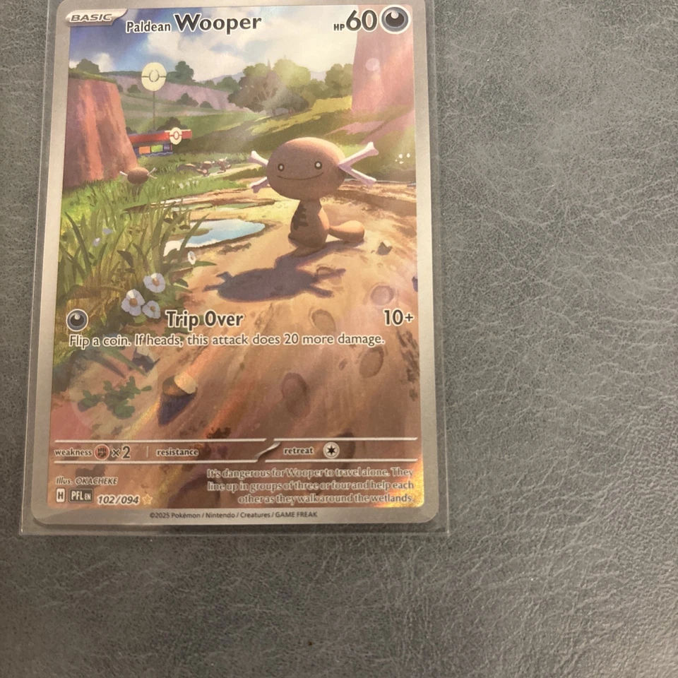 Paldean Wooper #102/094 Pokemon Phantasmal Flames PRELEASE 11/14 - Image 2 of 4