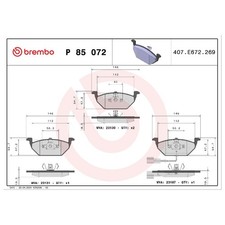 Satz Bremsbeläge Bremsklötze vorne für Audi A2 8Z0 A3 8L1 8P1 8P7 8PA | 10760