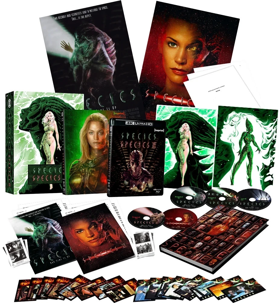 SPECIES I + II - 4K UHD/BLU-RAY LTD ED IMPRINT “MUTATION” HARDBOX - NEW PRESALE