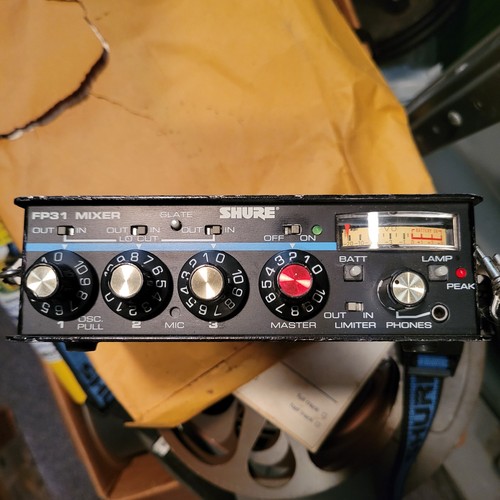 Preamplificatore/mixer vintage Shure FP31 nero 3 canali produzione campo testato U GC - Foto 12 di 12