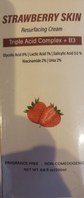 Strawberry Skin Resurfacing Cream Triple Acid Complex + B3 6.8 FL OZ