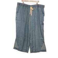 JUST MY SIZE by Hanes Women's  Wide Leg Cropped Pants 3X 3XG