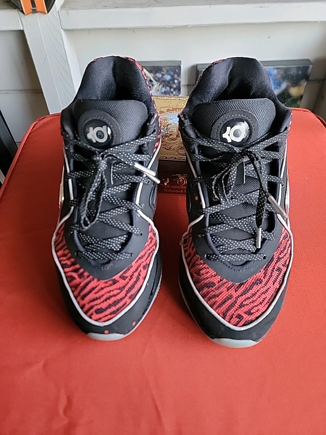 Nike Kevin Durant KD 16 Slim Reaper Black Silver Fire Red DV2917-004 Men's 7