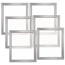 6x 16x20in 110T nylon mesh screen printing kit & aluminum frames