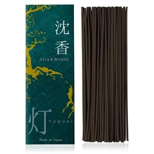 TOMORI Agarwood Incense Sticks Awaji Made Relaxation Spiritual Aroma 60pcs