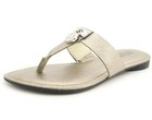 Michael Kors Sandals 6.5 Hamilton Metallic Leather Thongs Shoes Worn 1x Perfect  — photo 1