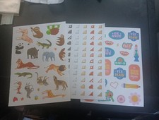 3X STICKERS FOR SCRAPBOOKING/JOURNALS 19X14 CM ST206