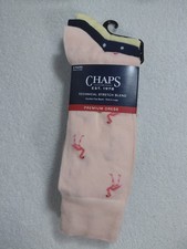 Chaps Men’s Premium Dress Socks 3‑Pair Set Pineapple Dot Flamingo UPC 0478524136