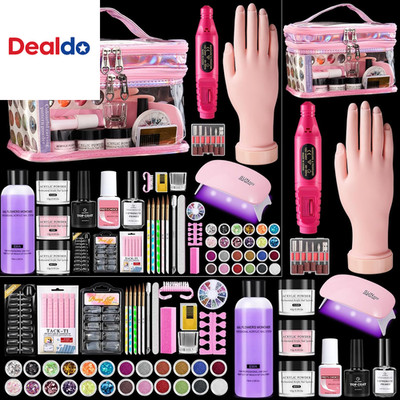 Nail Kit for Beginners with Everything: Professional Nail Acrylic Powder Liquid