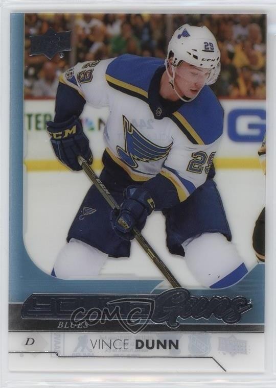 2017-18 Upper Deck Young Guns Clear Cut Vince Dunn #244 ld6