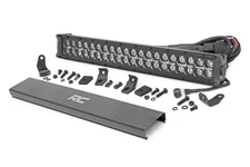 Rough Country 20" Black Series Dual Row LED Light Bar | Amber DRL - 70920BDA