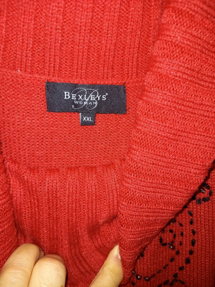 Pulli extravagant Boutiqueware rot NEU - Bild 2 von 3