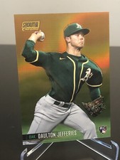 Daulton Jefferies 2021 Stadium Club Chrome 32/50 Gold Refractor #113 Rookie+Base