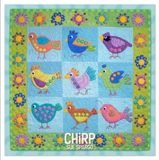 Chirp - Applique, Embroidery, and Quilt Pattern Book by Sue Spargo of Folk Art Q