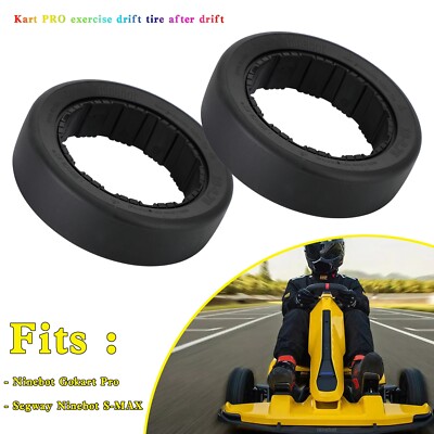 2PCS Drifting Rear Tire For Segway Ninebot Gokart Pro S MAX Replacement EP