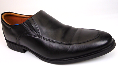CLARKS Men\'s Black Leather Slip-On Dress Shoes Size 9.5 Amazon.com | Clarks Men main image 4