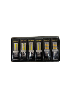 Dicuno E12 5W LED Bulbs 110v Daylight White 6-Pack