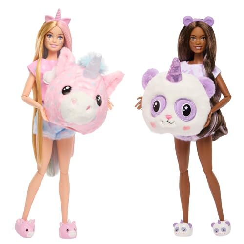  Cutie Reveal Gift Set, Cozy Sleepover Set with 2 Dolls & Pajamas, Sleeping 