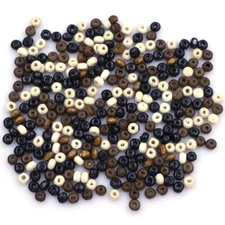 900Pcs Wood Spacer Beads Wooden Round Tiny Mixed Craft Jewelry DIY Finding 4x3mm