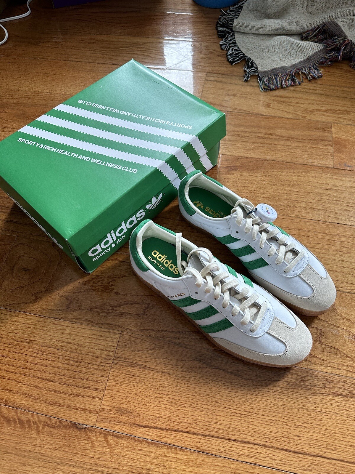 Size 10.5 - adidas Samba OG x Sporty & Rich White Green 2022 for