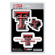 texas tech red raiders ncaa college sticker vinyl decal set made in usa