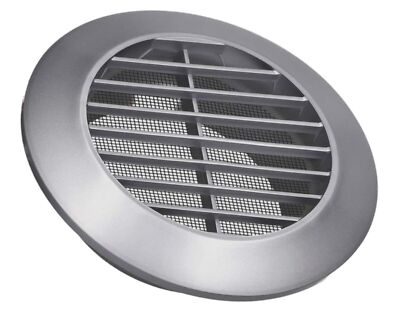 Gray Vent Cover 6 Inch - Plastic Round Soffit Vent - Air Vent Louver - Grille Cover - Built-in - Foto 7