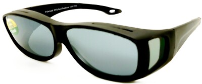 OTG Over-The-Glasses Small Polarized Gray Lens Ventilated Black frame sideview