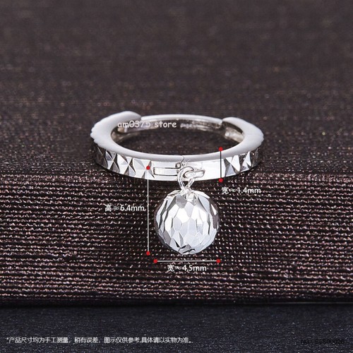 Fine Pt950 Real Platinum 950 Women's Full Star Ball Earrings Hoop /2.79-2.85g - Picture 3 of 3