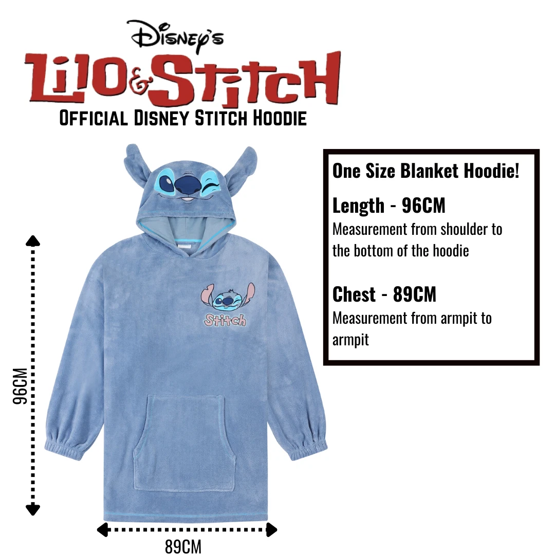 Womens Lilo and Stitch Oversized Hoodie Blanket