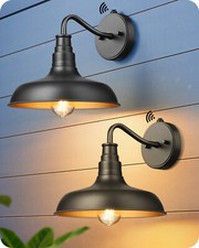 Edishine 2pks Farmhouse Exterior Led Wall Light Sconce Outdoor Lights Waterproof