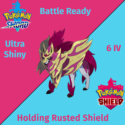 ✨ SHINY RUSTED SHIELD ZAMAZENTA ✨, 5IV BATTLE-READY