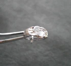 TINY Heart Signet Ring Vintage Sterling Silver Bracelet Charm Pendant 1.1g