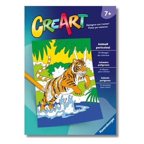 Libro da colorare CREART Animali pericolosi Ravensburger 13096008 CR - Picture 1 of 1