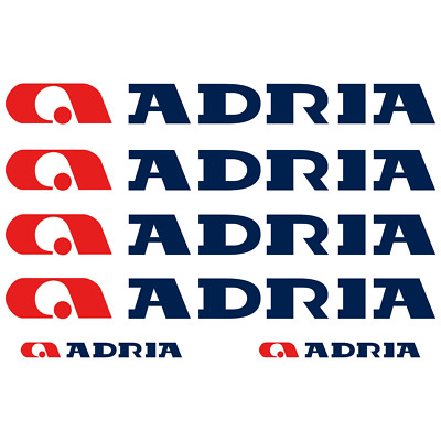 ADRIA XL aufkleber sticker wohnmobil camper wohnwagen caravan 6 Stücke Pieces