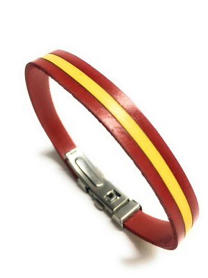 PULSERA CAUCHO BANDERA ESPAÑA - CIERRE DE SEGURIDAD